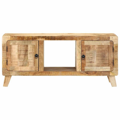 TV-kaappi 105x46x32 cm Massiivipuuta Karkea Mango