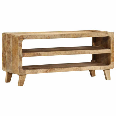 TV-kaappi 105x46x32 cm Massiivipuuta Karkea Mango