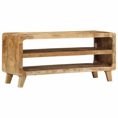 TV-kaappi 105x46x32 cm Massiivipuuta Karkea Mango
