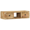 Seinä-TV-kaappi 100x32x25 cm Massiivipuuta Karkea Mango