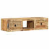 Seinä-TV-kaappi 100x32x25 cm Massiivipuuta Karkea Mango