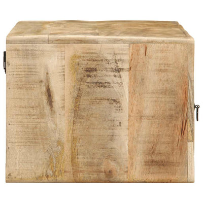 Seinä-TV-kaappi 100x32x25 cm Massiivipuuta Karkea Mango