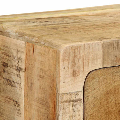Seinä-TV-kaappi 100x32x25 cm Massiivipuuta Karkea Mango