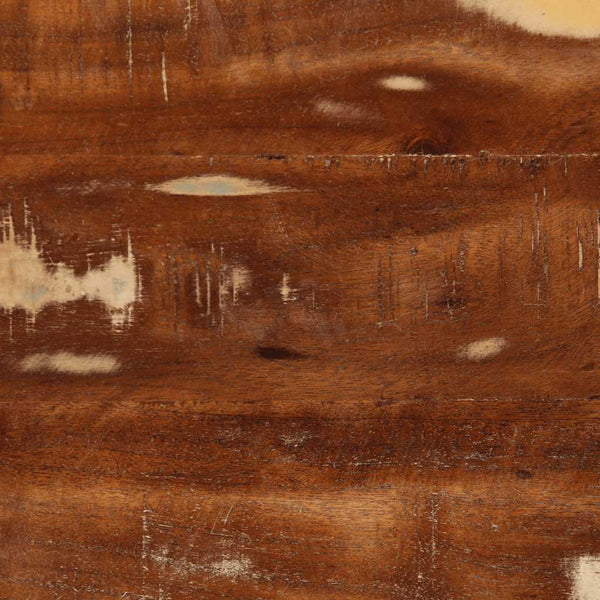 Seinälle kiinnitettävä TV-taso 100x32x25 cm kierrätettyä puuta
