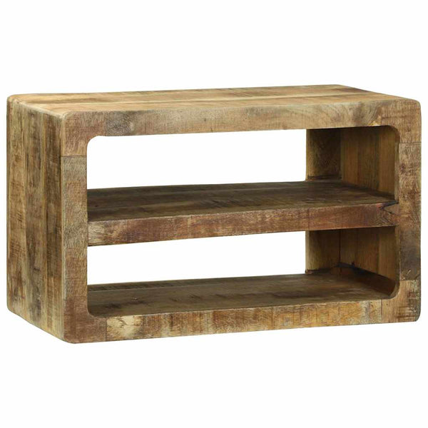 TV-kaappi hyllyllä Ruskea 60 x 32 x 36 cm Täysi Mangopuu