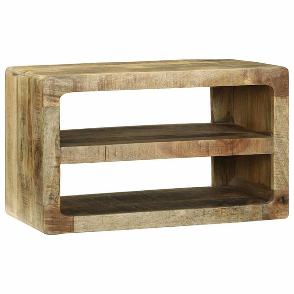 TV-kaappi hyllyllä Ruskea 60 x 32 x 36 cm Täysi Mangopuu