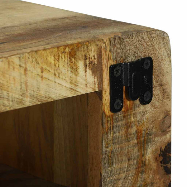 TV-kaappi hyllyllä Ruskea 100 x 32 x 36 cm Täysi Mangopuu
