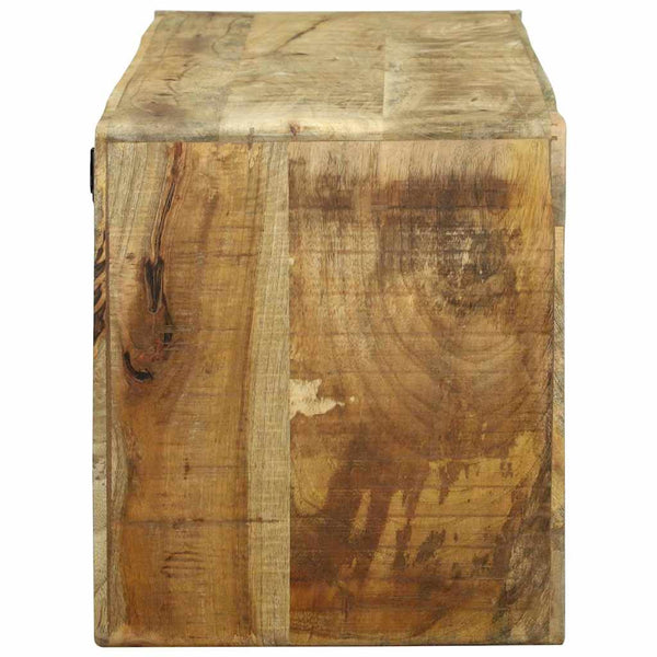TV-kaappi hyllyllä Ruskea 100 x 32 x 36 cm Täysi Mangopuu