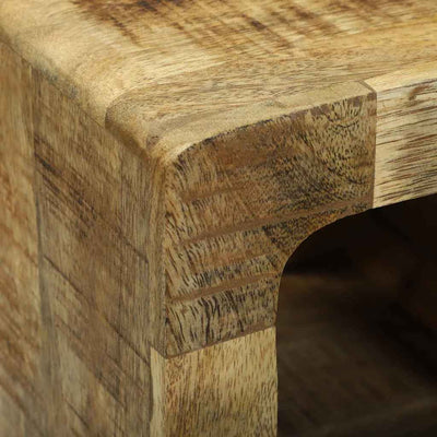 Ruskea tv-yksikkö Valencea 36x30x36cm (2 pcs karkea mangopuu)