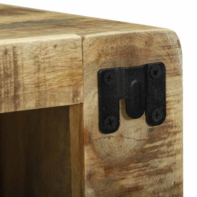 Ruskea tv-yksikkö Valencea 36x30x36cm (2 pcs karkea mangopuu)