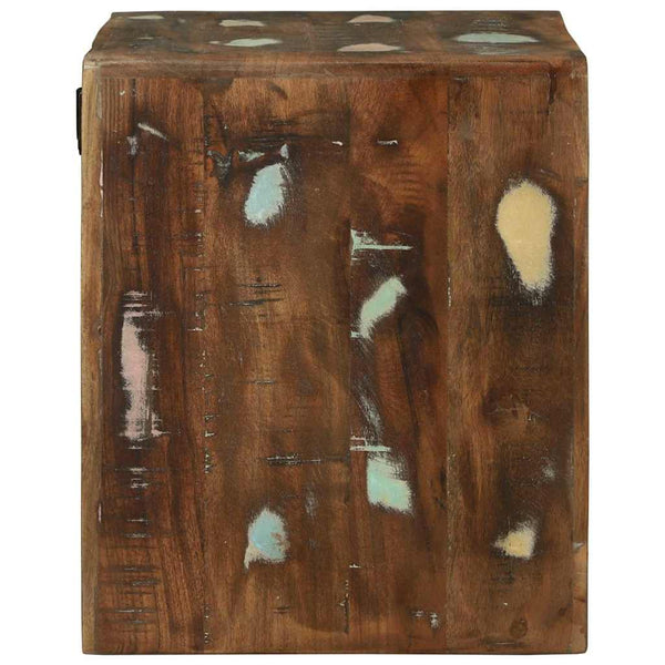 TV-yksikkö hyllyllä 2 pcs Monivärinen täysi uusiokäytetty puu