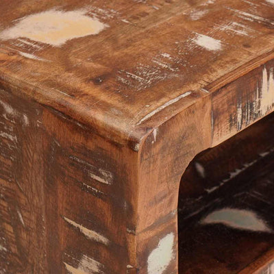 Monivärinen päättöpöydät hyllyllä Livente (uusiokäytetty puu)