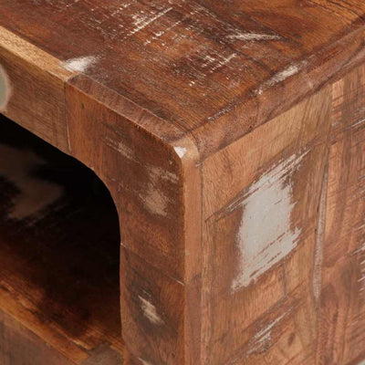 Monivärinen päättöpöydät hyllyllä Gerea (uusiokäytetty puu)