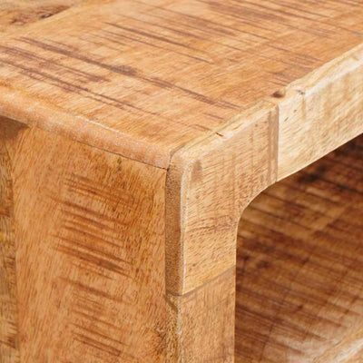 Ruskea meikkipöytä hyllyllä Arlene 90x76x45cm (mangopuu)