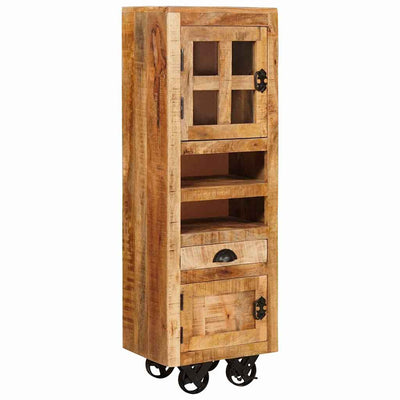 Korkea kaappi Ruskea 40 x 30 x 120.5 cm täysi mangopuu