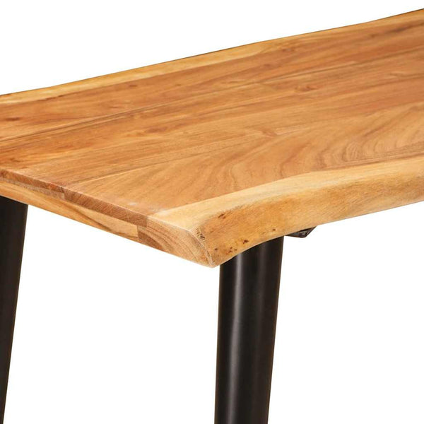 Ruokapöydät Ruskea ja musta 110 x 55 x 78 cm Kiinteä mango puu
