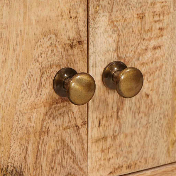 Säilytyskaapit ovella Ruskea 110 x 30 x 45 cm Kiinteä mango puu