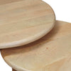 Pesupöydät kahville 3 kpl Musta Ø 54 x 40 cm Kiinteä mango puu