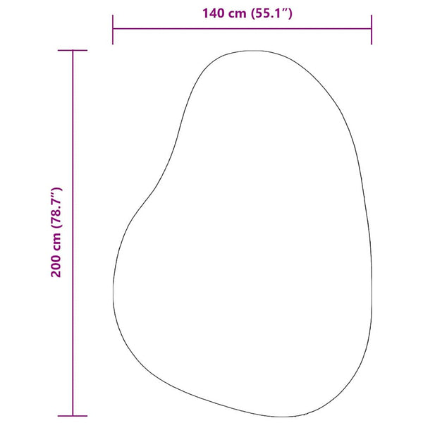 Matto HUARTE Hiekka 140 x 200 cm Polyesteri