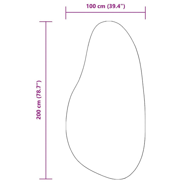Matto HUARTE Metsänvihreä 100 x 200 cm Polyesteri