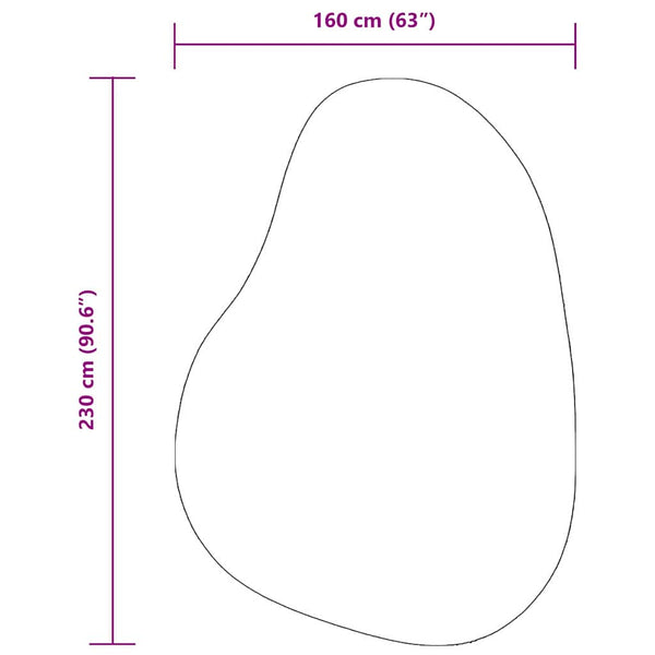 Matto HUARTE Musta 160 x 230 cm Polyesteri