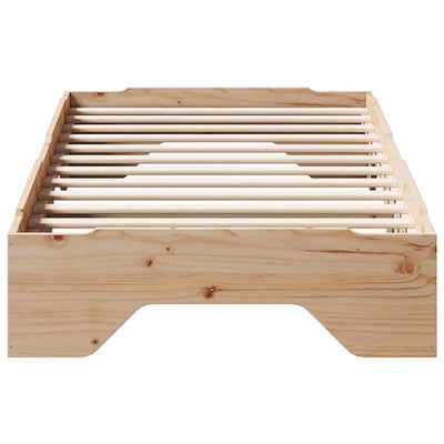 Sängynrunko Ei Patja Pinottava 80x200 cm massiivipuuta