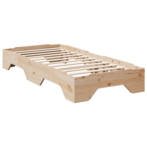 Sängynrunko Ei Patja Pinottava 75x190 cm massiivipuuta