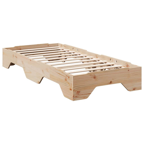 Sängynrunko Ei Patja Pinottava 75x190 cm massiivipuuta