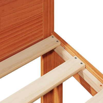 Vahanruskea parvisänky ilman patjaa Damila 80x200cm (mänty)