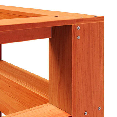 Vaharuskea kirjahyllyn pääty Calut 135cm (l-muotoinen, massiivipuumänty)