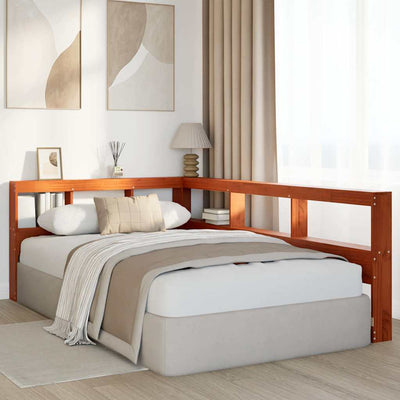 Vaharuskea kirjahyllyn pääty Calut 120cm (l-muotoinen, massiivipuumänty)