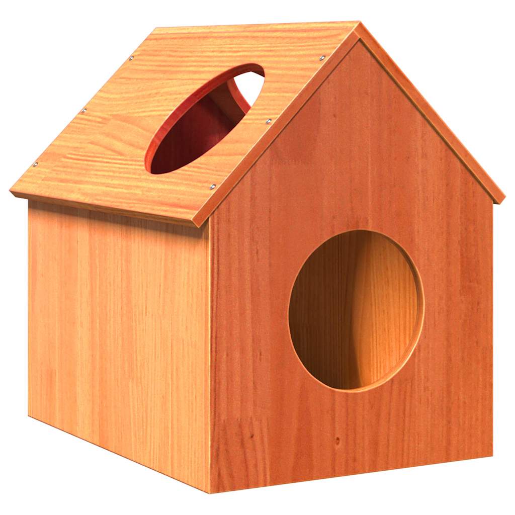 Ruskea cat house Inulescu 41x50x50cm (massiivipuumänty)
