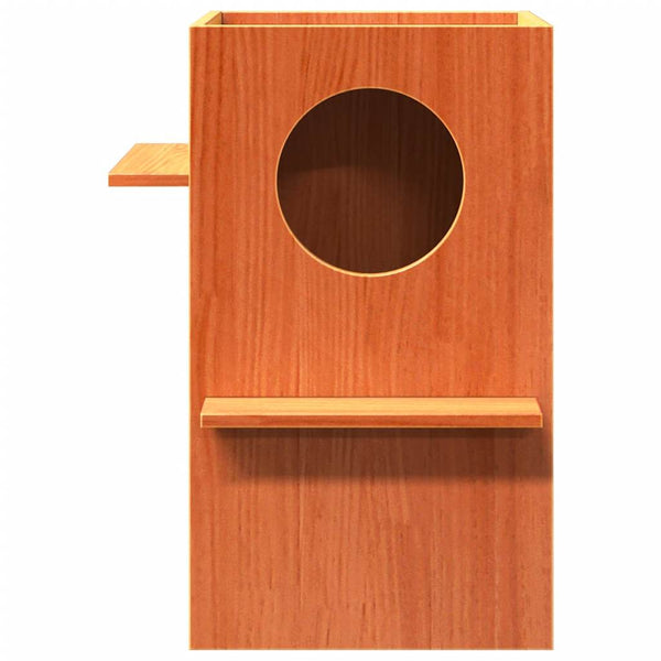 Ruskea cat house Mantho 43x43x60cm (massiivipuumänty)