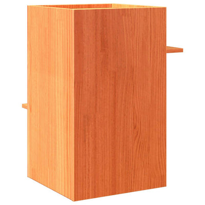 Cat House Wax Ruskea 43x43x60 cm Massiivipuumänty