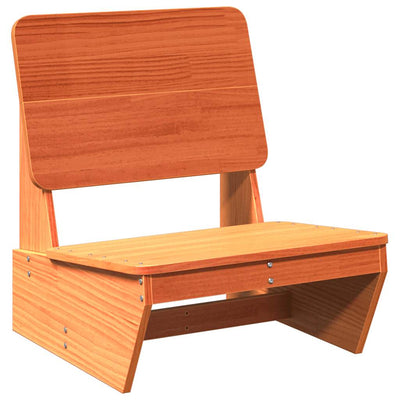 puutarhatuolit 2 kpl vahanruskea 60x64x70,5cm massiivipuu mänty