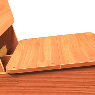 Vahanruskea puutarhatuolit Menelaos 60x64x70,5cm (2 kpl massiivipuu mänty)