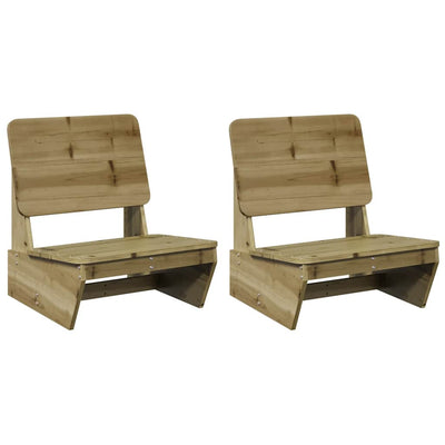 puutarhatuolit 2 kpl 60x64x70,5 cm kyllästetty mänty