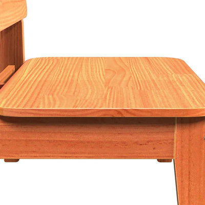 Ruskea puutarhatuolit Nistor 60x52,5x72cm (2 kpl massiivipuu mänty)