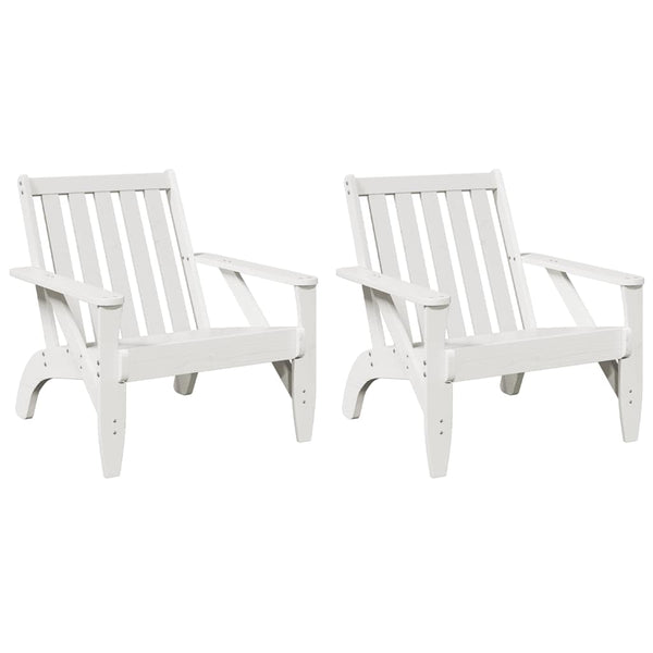 Valkoinen puutarha adirondack tuolit Antinea 75x77x77cm (2 kpl)