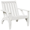 Puutarha adirondack tuolit 2 kpl valkoinen 75x77x77 cm