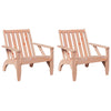 Puutarha adirondack tuolit 2 kpl 75x77x77 cm