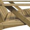 Puutarha adirondack tuolit 2kpl 75x77x77cm kyllästetty puumänty