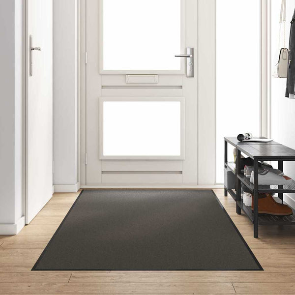 Ovenmatto Antrasiitti ja musta 120 x 250 cm Polyamidi ja PVC