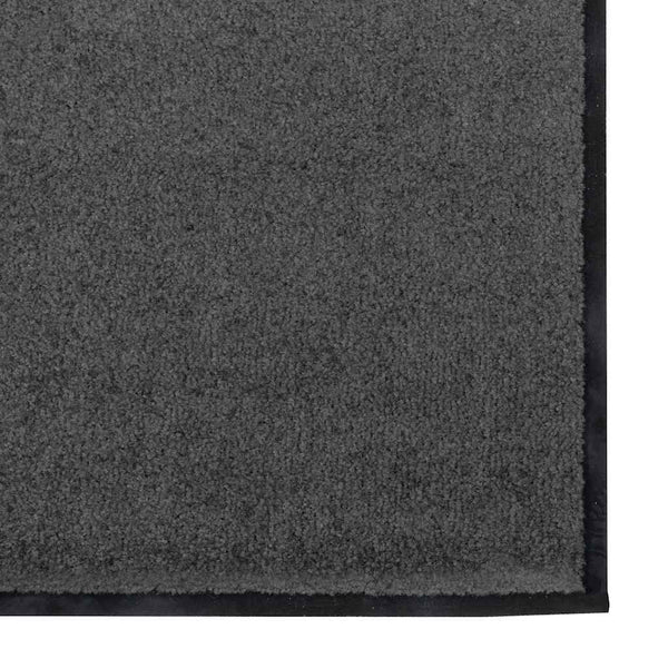 Ovenmatto Antrasiitti ja musta 120 x 300 cm Polyamidi ja PVC