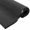 Ovenmatto Antrasiitti ja musta 120 x 350 cm Polyamidi ja PVC