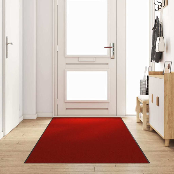 Ovenmatto Muut Punainen ja Musta 120 x 350 cm Polyamidi ja PVC