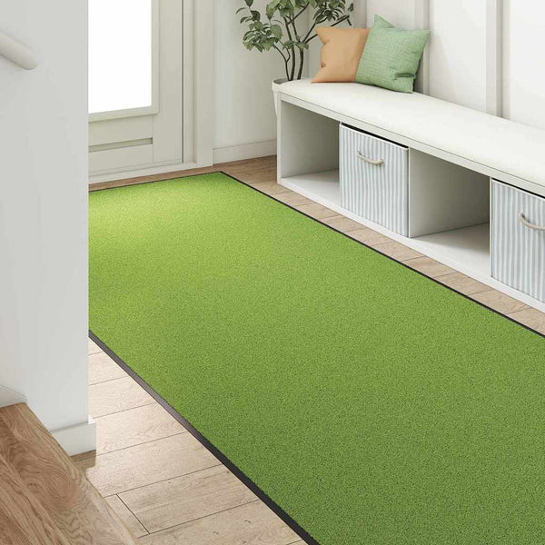 Ovenmatto Muut Vihreä ja musta 120 x 250 cm Polyamidi ja PVC