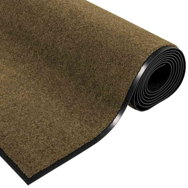 Ovenmatto Muut Ruskea ja musta 120 x 300 cm Polyamidi ja PVC