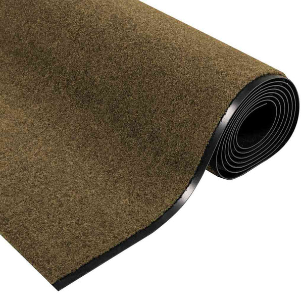 Ovenmatto Muut Ruskea ja musta 120 x 350 cm Polyamidi ja PVC