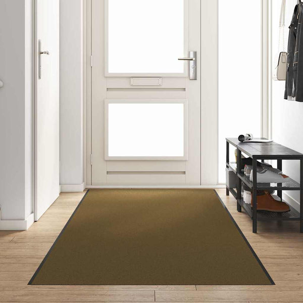 Ovenmatto Muut Ruskea ja musta 120 x 400 cm Polyamidi ja PVC